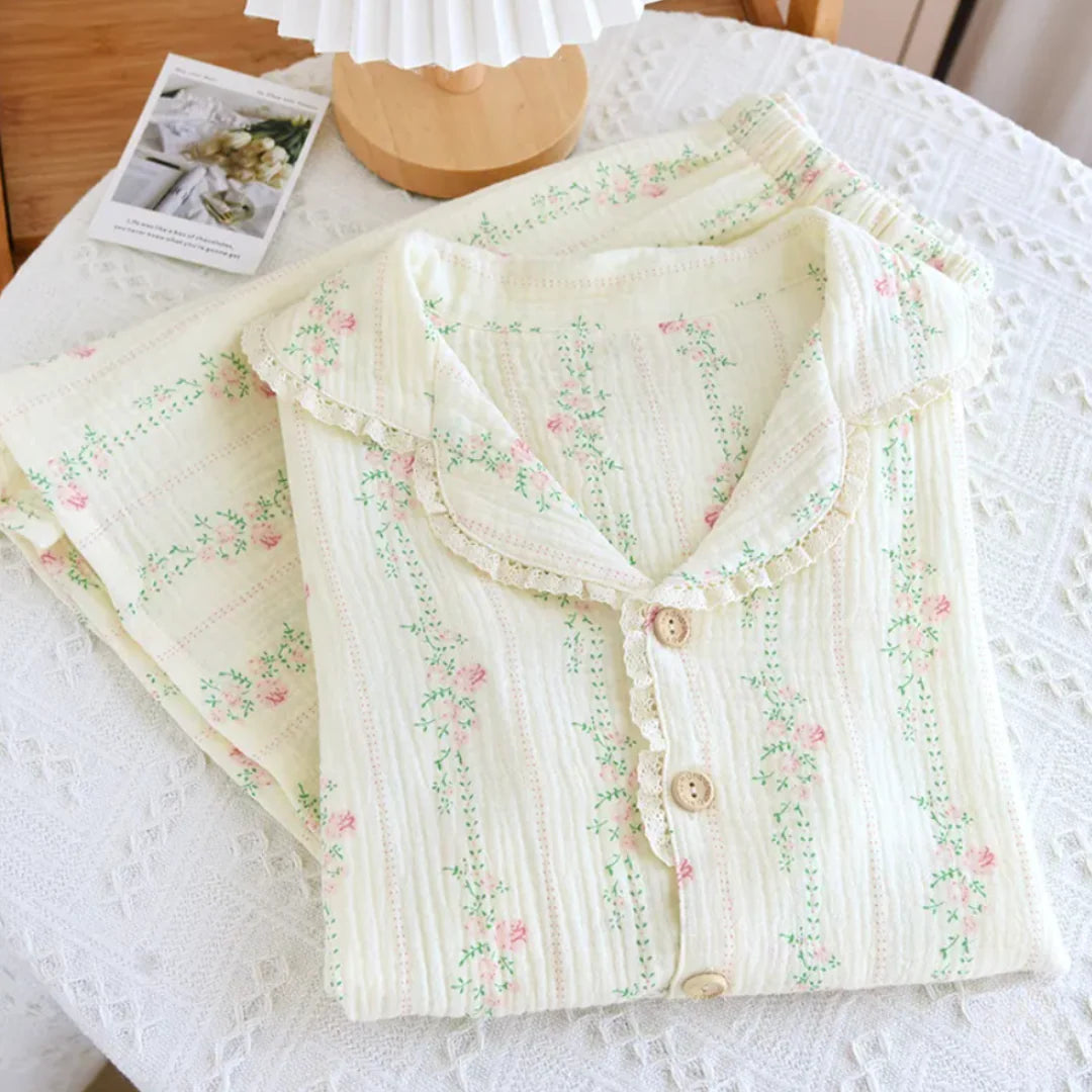 The Short Bloom – 100% Muslin Cotton Pajama
