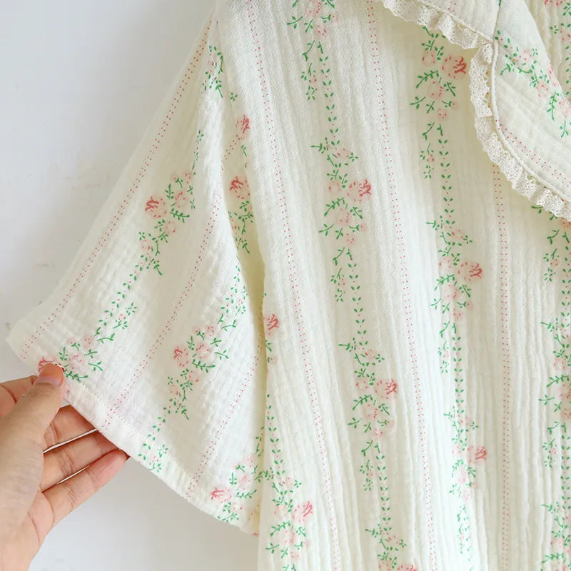 The Short Bloom – 100% Muslin Cotton Pajama