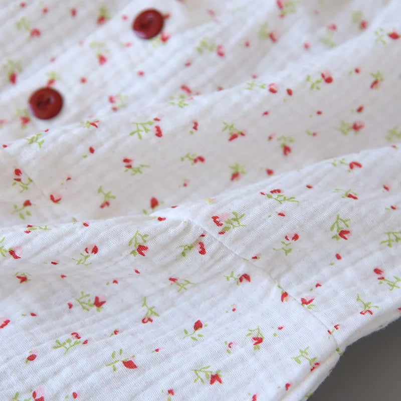 Cherry Bloom - 100% Muslin Cotton Pajama