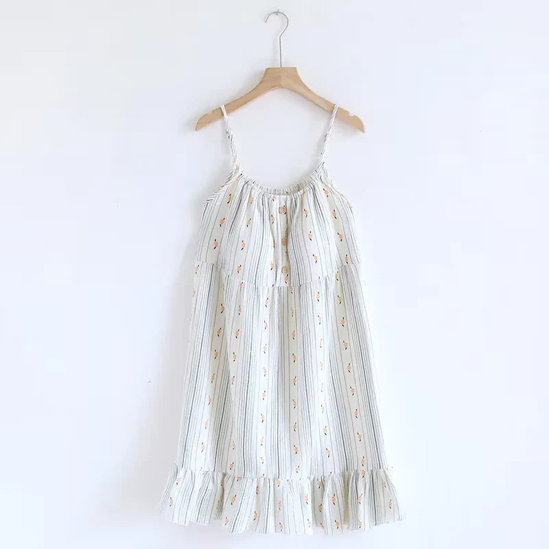 The Bloom Nightgown - 100% Muslin Cotton