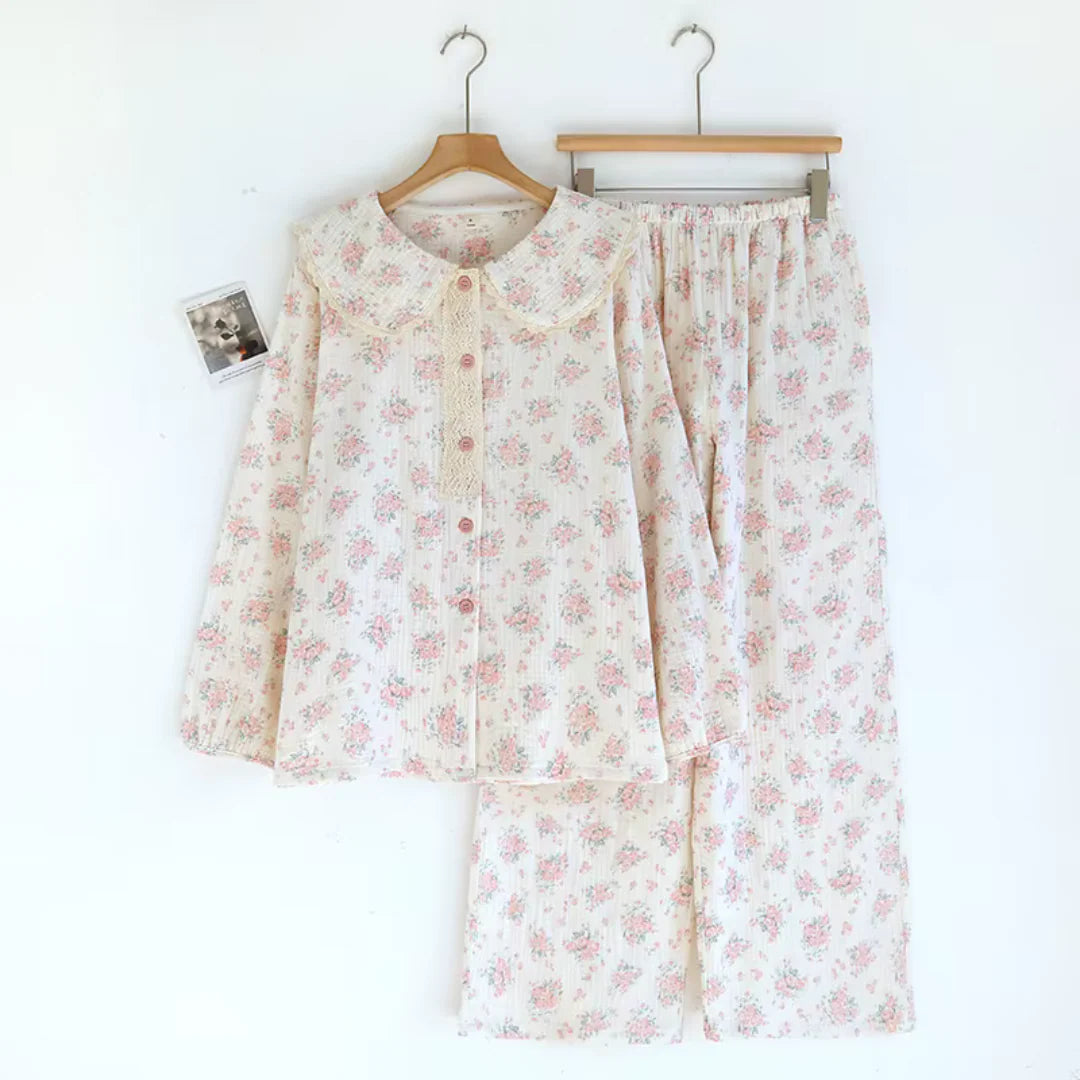 Vintage Bloom - 100% Muslin Cotton Pajama