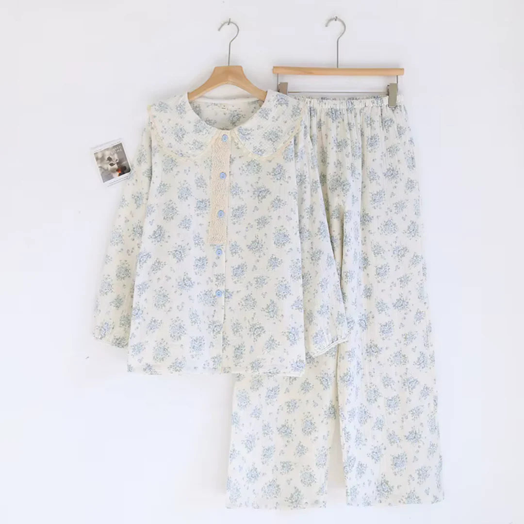 Vintage Bloom - 100% Muslin Cotton Pajama