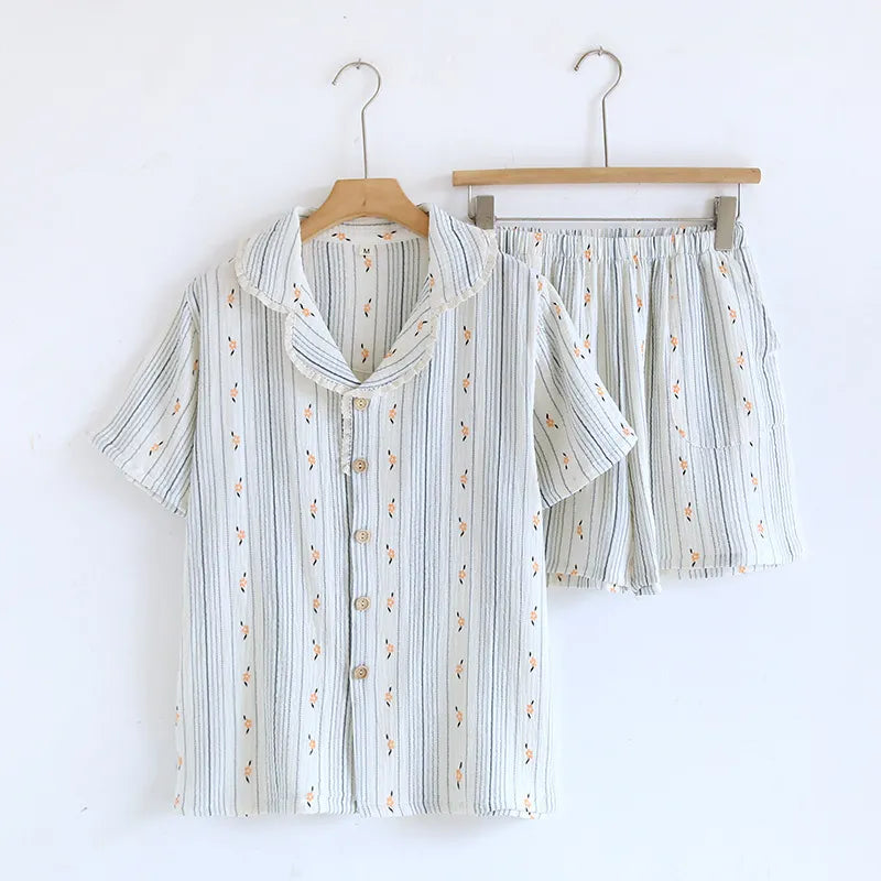The Short Bloom – 100% Muslin Cotton Pajama