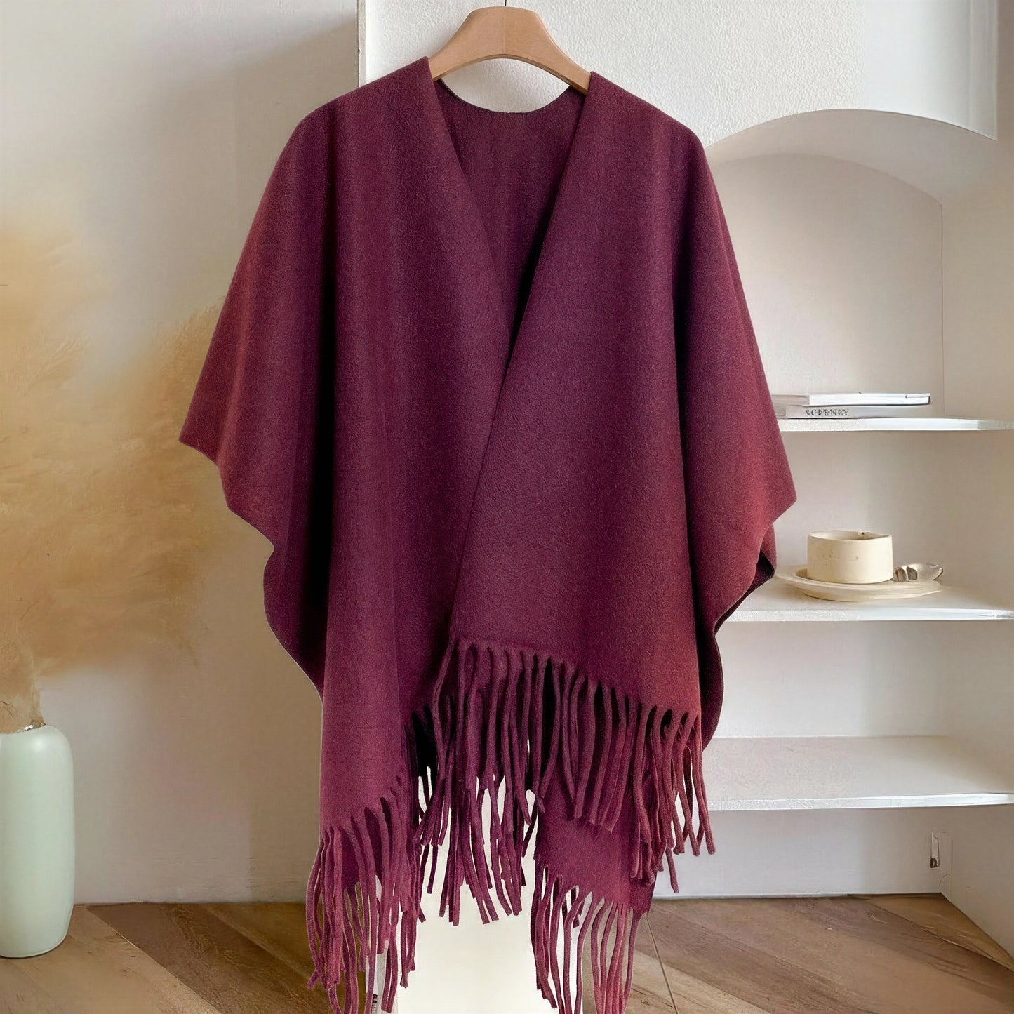 The Fleece Tassel Shawl